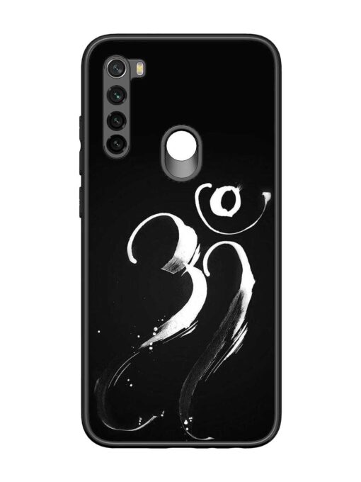 Om Logo Glossy Metal Phone Cover for Xiaomi Redmi Note 8 Zapvi