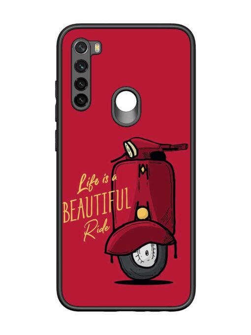 Life Is Beautiful Rides Glossy Metal Phone Cover for Xiaomi Redmi Note 8 Zapvi