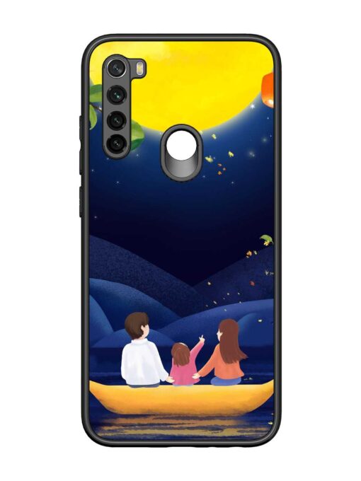 Happy Family And Beautiful View Glossy Metal Phone Cover for Xiaomi Redmi Note 8 Zapvi