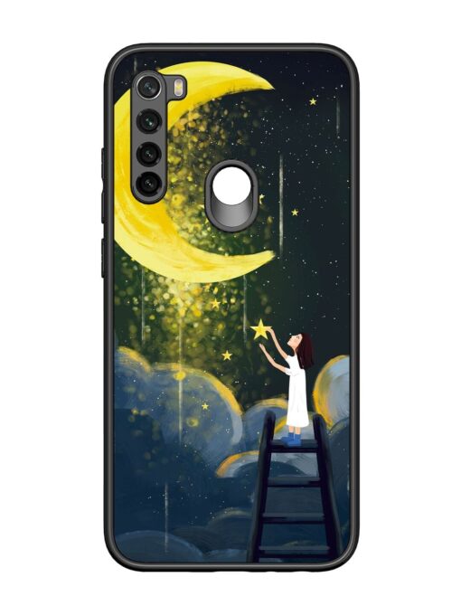 Moonlight Healing Night Illustration Glossy Metal TPU Phone Cover for Xiaomi Redmi Note 8 Zapvi