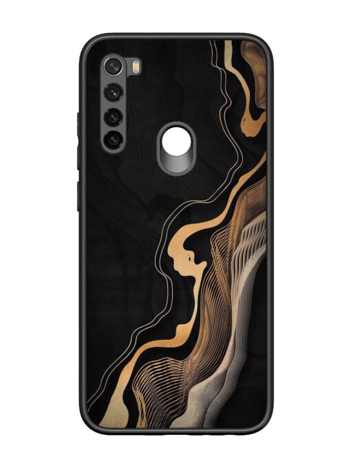 Abstract Art Glossy Metal TPU Phone Cover for Xiaomi Redmi Note 8 Zapvi