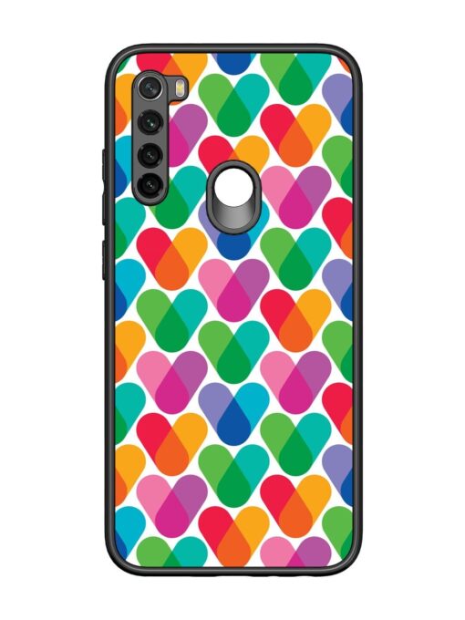 Overlapping Colors Colorful Glossy Metal TPU Phone Cover for Xiaomi Redmi Note 8 Zapvi