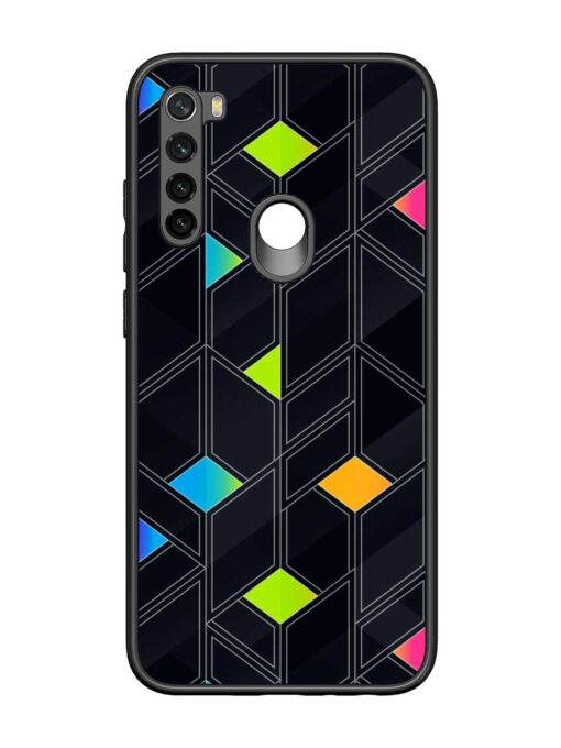 Abstract Mosaic Seamless Glossy Metal Phone Cover for Xiaomi Redmi Note 8 Zapvi