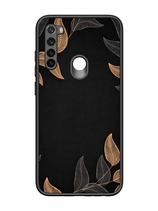 Foliage Art Glossy Metal Phone Cover for Xiaomi Redmi Note 8 Zapvi