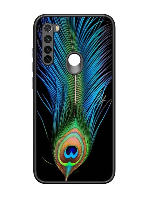 Peacock Feather Glossy Metal TPU Phone Cover for Xiaomi Redmi Note 8 Zapvi