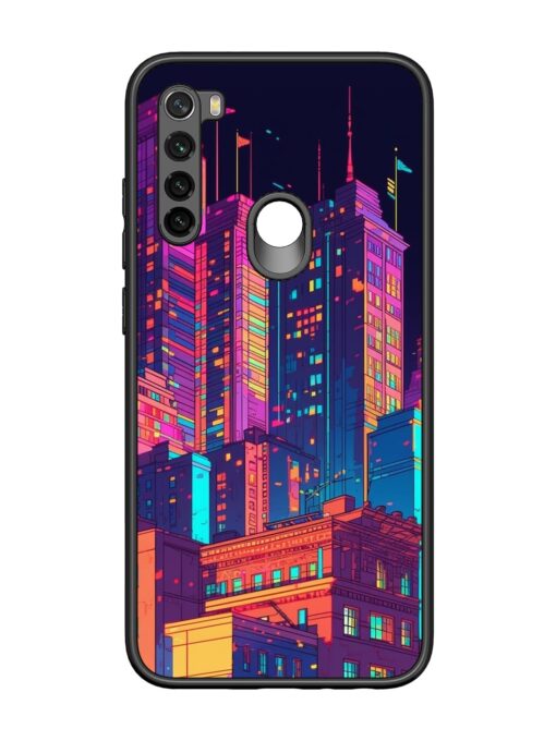 City View Glossy Metal Phone Cover for Xiaomi Redmi Note 8 Zapvi