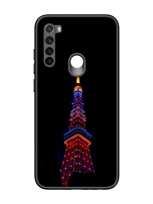 Eiffel Tower Night View Glossy Metal Phone Cover for Xiaomi Redmi Note 8