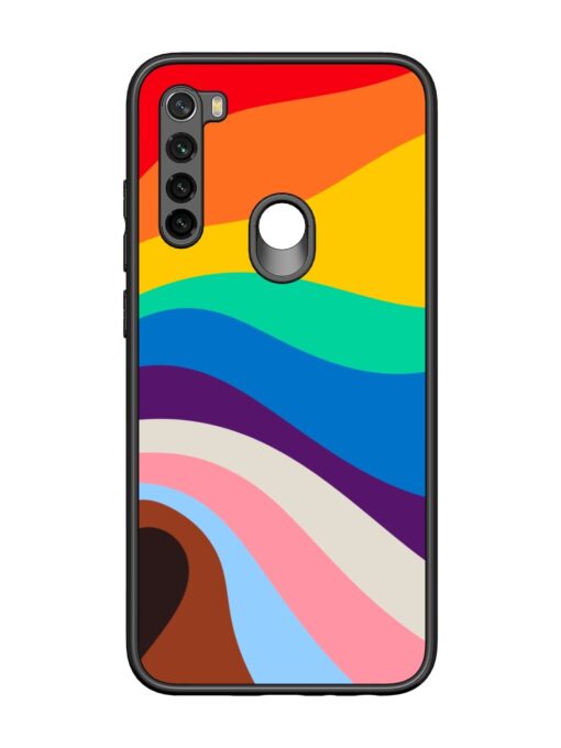 Minimal Pride Art Glossy Metal Phone Cover for Xiaomi Redmi Note 8 Zapvi