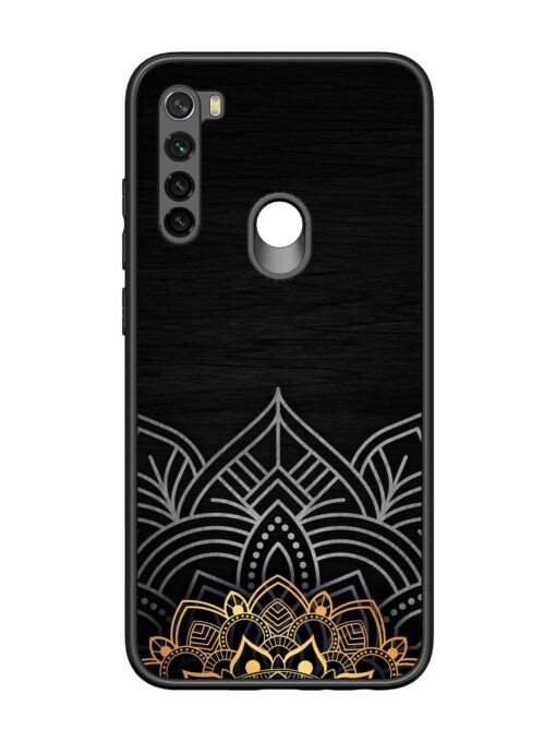 Decorative Golden Pattern Glossy Metal Phone Cover for Xiaomi Redmi Note 8