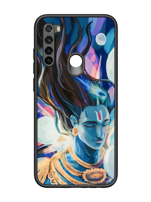 Bhagwan Sri Krishna Glossy Metal Phone Cover for Xiaomi Redmi Note 8 Zapvi