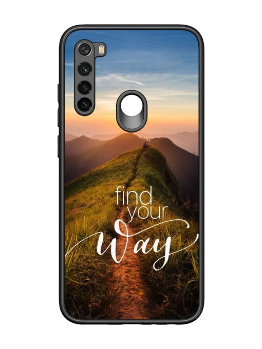 Find Your Way Glossy Metal Phone Cover for Xiaomi Redmi Note 8 Zapvi