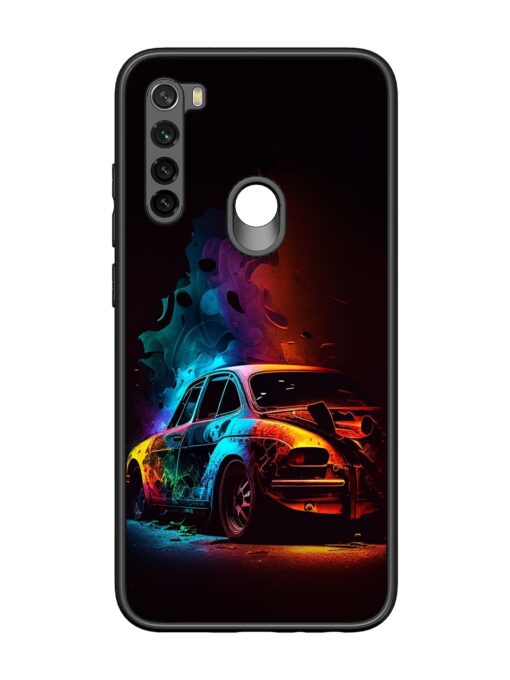 High Classic Car Art Glossy Metal Phone Cover for Xiaomi Redmi Note 8