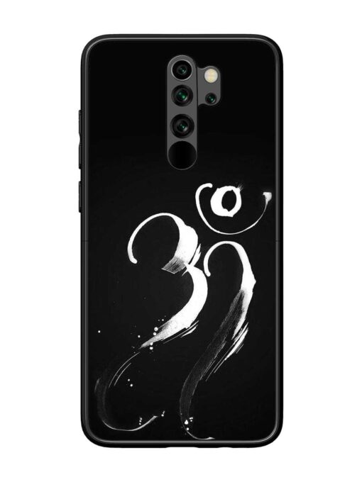 Om Logo Glossy Metal Phone Cover for Xiaomi Redmi Note 8 Pro Zapvi