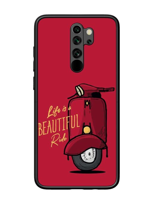 Life Is Beautiful Rides Glossy Metal Phone Cover for Xiaomi Redmi Note 8 Pro Zapvi