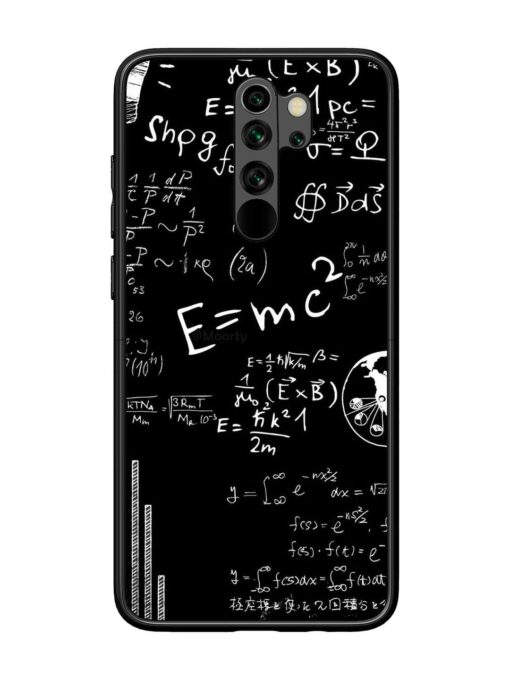 E=Mc2 Mass?Energy Equivalence Glossy Metal Phone Cover for Xiaomi Redmi Note 8 Pro Zapvi