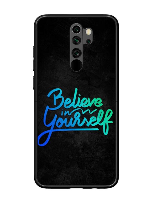 Believe In Yourself Glossy Metal Phone Cover for Xiaomi Redmi Note 8 Pro Zapvi