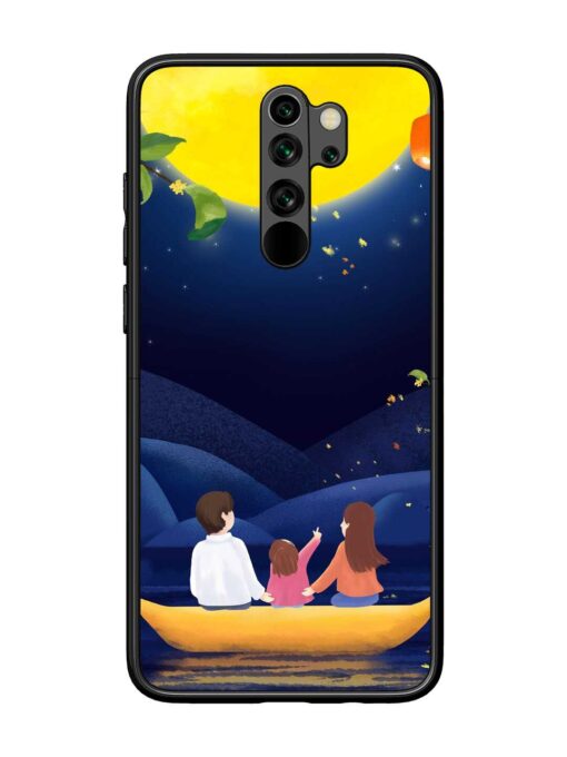 Happy Family And Beautiful View Glossy Metal Phone Cover for Xiaomi Redmi Note 8 Pro Zapvi