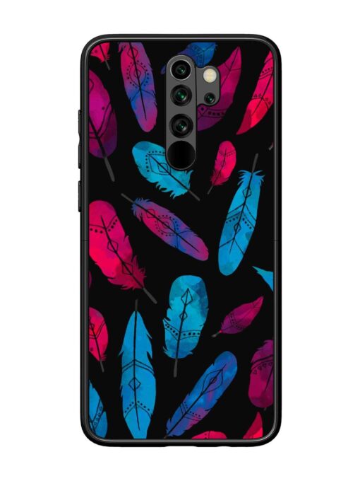 Feather Art Glossy Metal Phone Cover for Xiaomi Redmi Note 8 Pro Zapvi