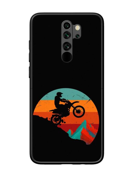 Mountain Bike Glossy Metal Phone Cover for Xiaomi Redmi Note 8 Pro Zapvi