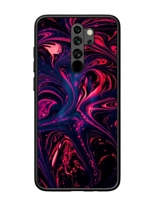 Abstract Background Glossy Metal Phone Cover for Xiaomi Redmi Note 8 Pro Zapvi