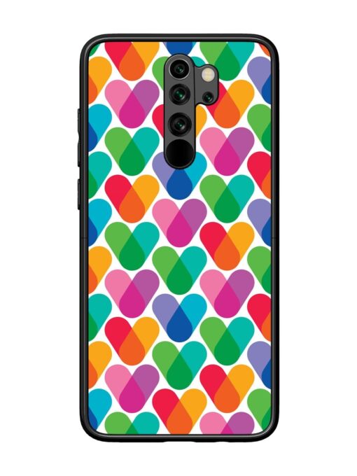 Overlapping Colors Colorful Glossy Metal TPU Phone Cover for Xiaomi Redmi Note 8 Pro Zapvi