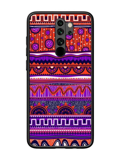 Ethnic Seamless Pattern Glossy Metal TPU Phone Cover for Xiaomi Redmi Note 8 Pro Zapvi