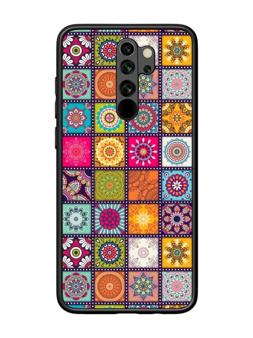 Seamless Pattern Vintage Glossy Metal Phone Cover for Xiaomi Redmi Note 8 Pro Zapvi