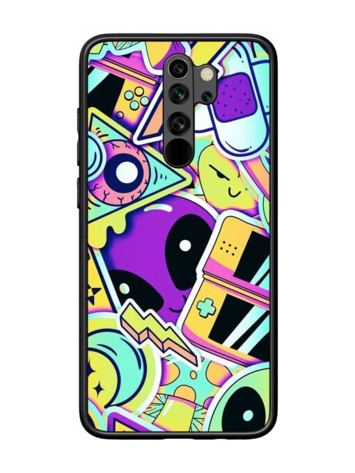 Scratch Art Glossy Metal Phone Cover for Xiaomi Redmi Note 8 Pro Zapvi