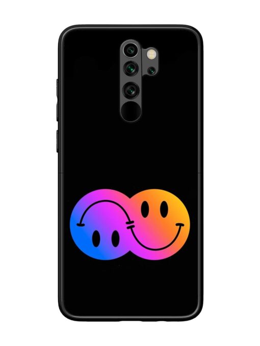 Gradient Smile Art Glossy Metal TPU Phone Cover for Xiaomi Redmi Note 8 Pro Zapvi