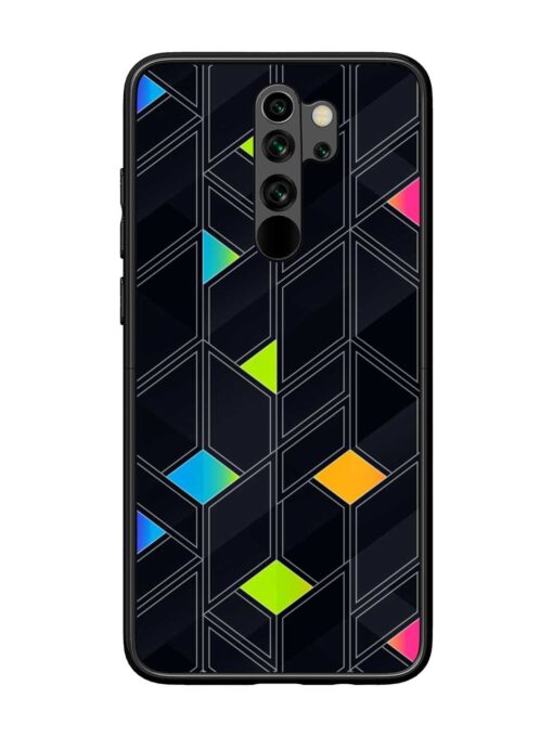 Abstract Mosaic Seamless Glossy Metal Phone Cover for Xiaomi Redmi Note 8 Pro Zapvi