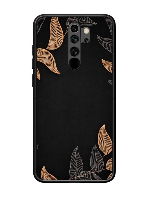 Foliage Art Glossy Metal Phone Cover for Xiaomi Redmi Note 8 Pro