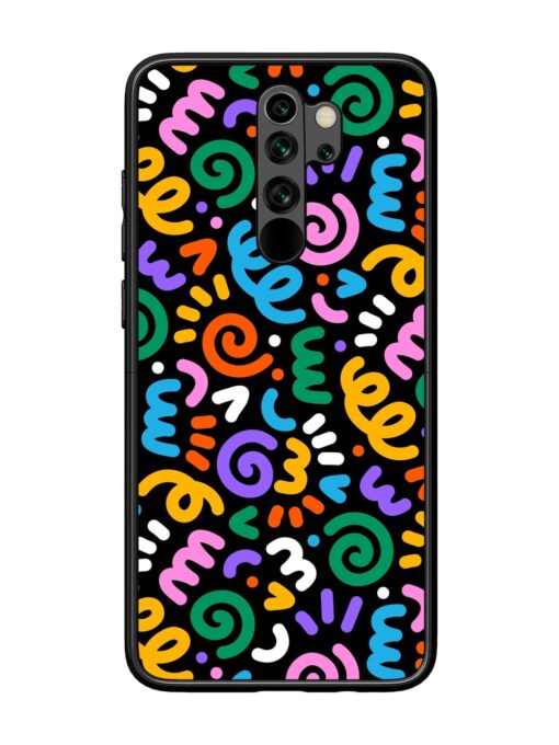 Colorful Seamless Vector Glossy Metal Phone Cover for Xiaomi Redmi Note 8 Pro