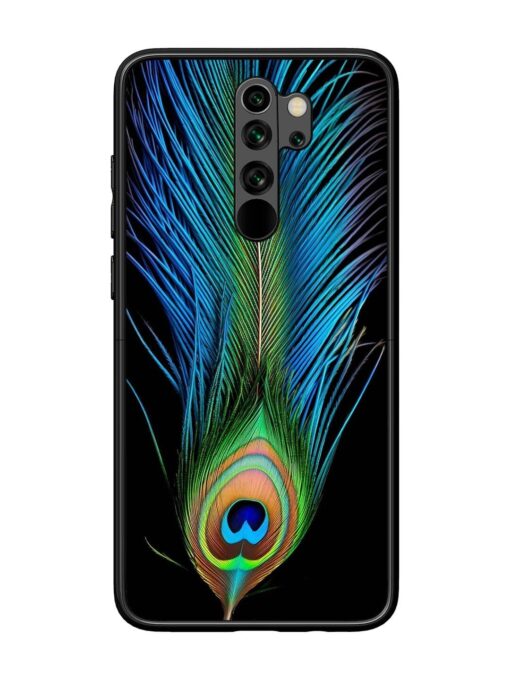 Peacock Feather Glossy Metal TPU Phone Cover for Xiaomi Redmi Note 8 Pro