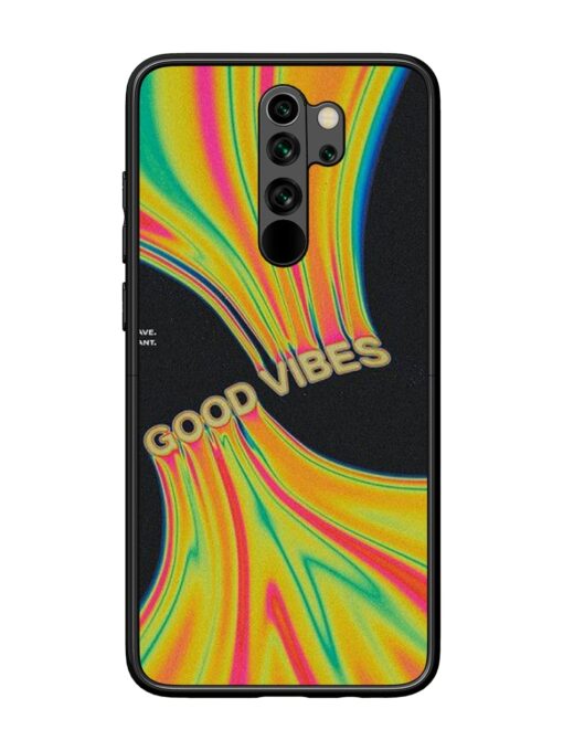 Good Vibes Glossy Metal Phone Cover for Xiaomi Redmi Note 8 Pro Zapvi