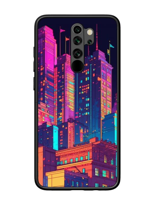 City View Glossy Metal Phone Cover for Xiaomi Redmi Note 8 Pro Zapvi