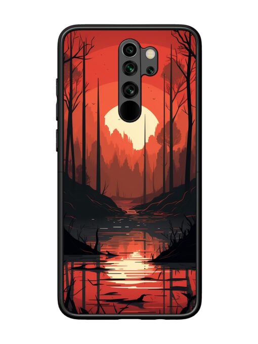 Natural Landscape Glossy Metal Phone Cover for Xiaomi Redmi Note 8 Pro