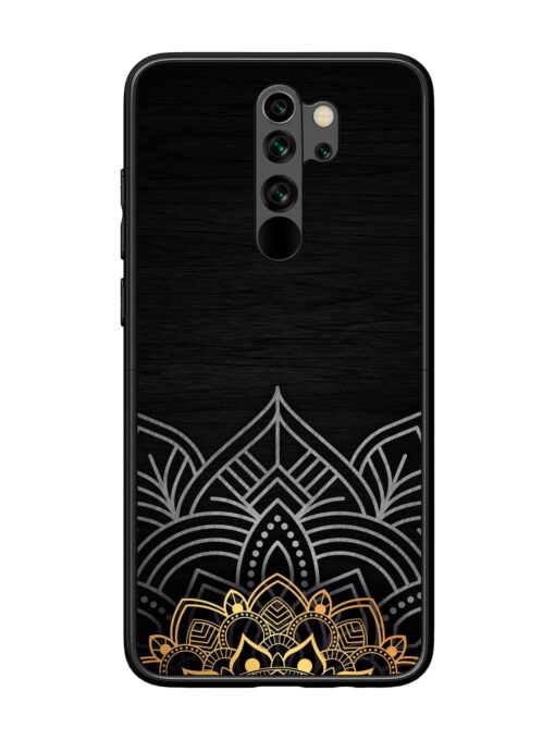 Decorative Golden Pattern Glossy Metal Phone Cover for Xiaomi Redmi Note 8 Pro