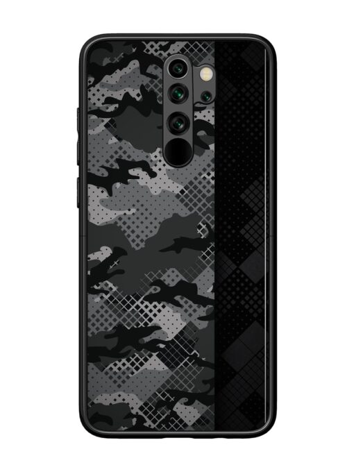 Dark Camouflage Glossy Metal Phone Cover for Xiaomi Redmi Note 8 Pro