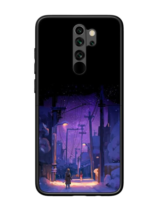 Winter Anime Art Glossy Metal Phone Cover for Xiaomi Redmi Note 8 Pro