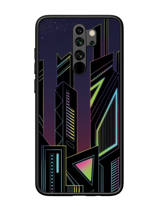 Neon Dreamscape Glossy Metal Phone Cover for Xiaomi Redmi Note 8 Pro Zapvi