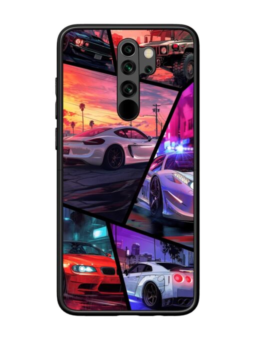 Ride In Pixels Glossy Metal Phone Cover for Xiaomi Redmi Note 8 Pro Zapvi