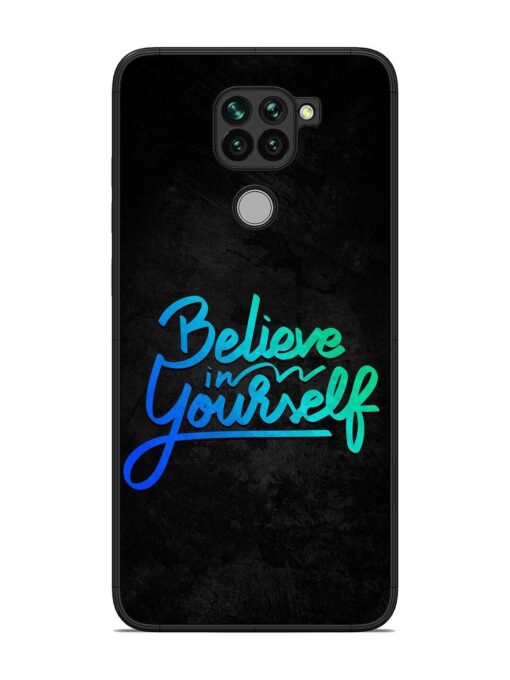 Believe In Yourself Glossy Metal Phone Cover for Xiaomi Redmi Note 9 Zapvi