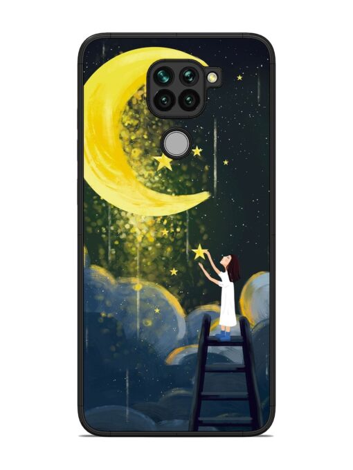 Moonlight Healing Night Illustration Glossy Metal TPU Phone Cover for Xiaomi Redmi Note 9 Zapvi