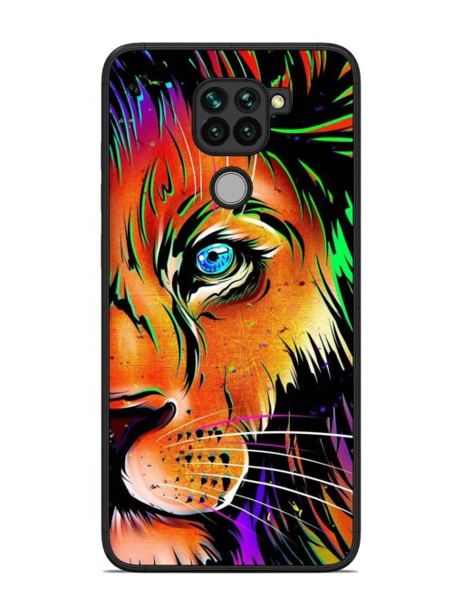 Colorful Lion Design Glossy Metal TPU Phone Cover for Xiaomi Redmi Note 9 Zapvi