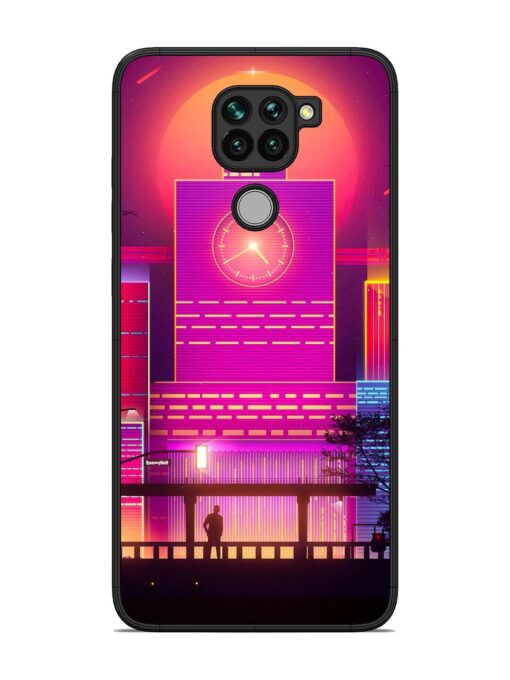 Clock Tower Glossy Metal TPU Phone Cover for Xiaomi Redmi Note 9