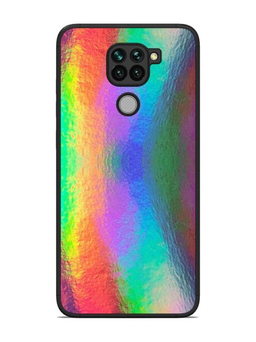 Colorful Holographic Background Glossy Metal TPU Phone Cover for Xiaomi Redmi Note 9