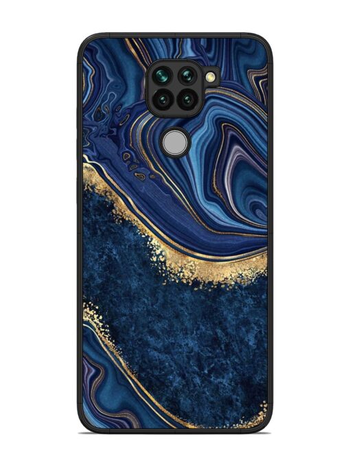 Abstract Background Blue Glossy Metal TPU Phone Cover for Xiaomi Redmi Note 9 Zapvi