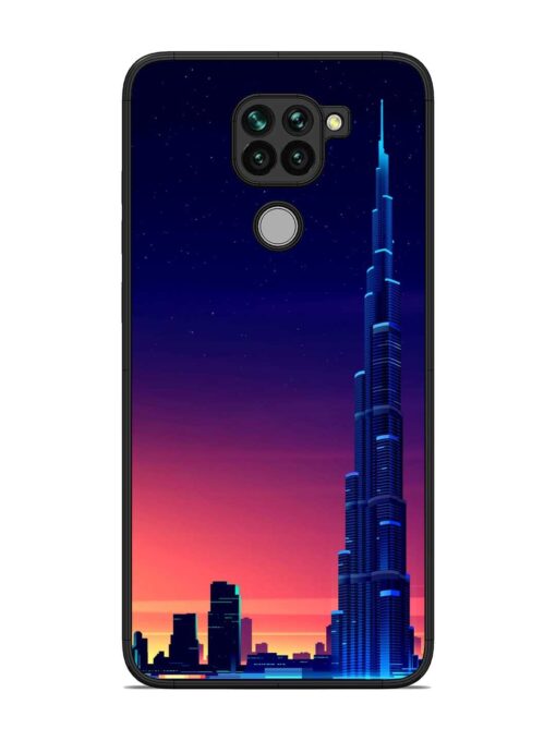 Burj Khalifa Abstract Glossy Metal Phone Cover for Xiaomi Redmi Note 9