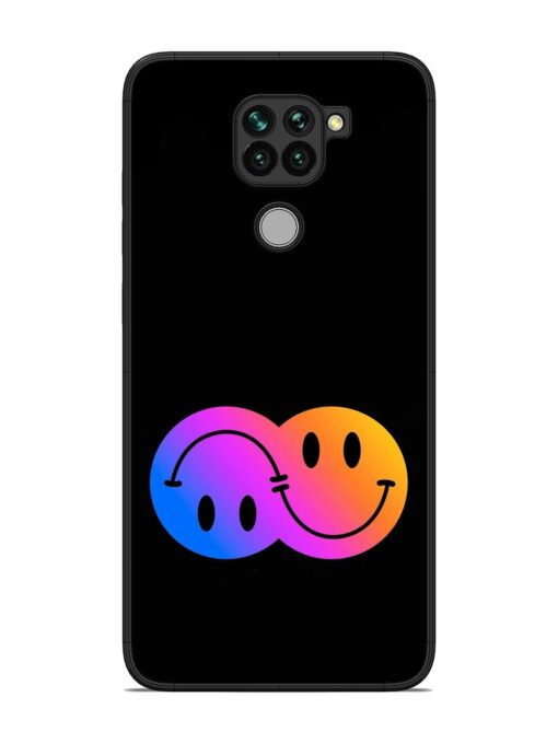 Gradient Smile Art Glossy Metal TPU Phone Cover for Xiaomi Redmi Note 9 Zapvi