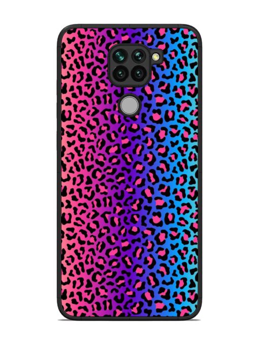 Colorful Leopard Seamless Glossy Metal Phone Cover for Xiaomi Redmi Note 9 Zapvi